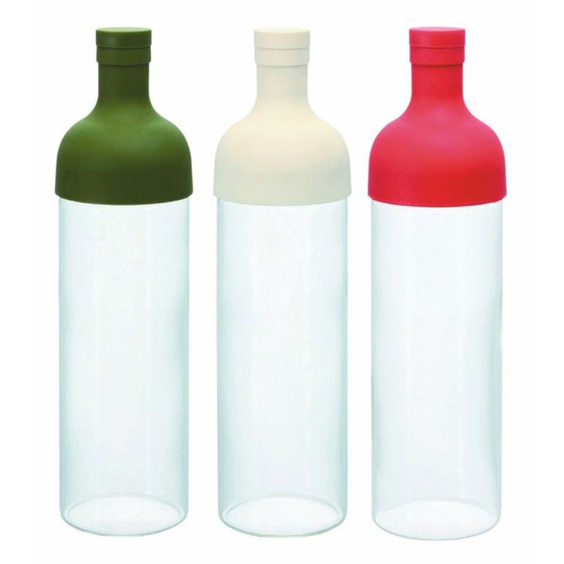 HARIO COLD BREW TEA FILTER IN BOTTLE OLIVE GREEN - 750ML