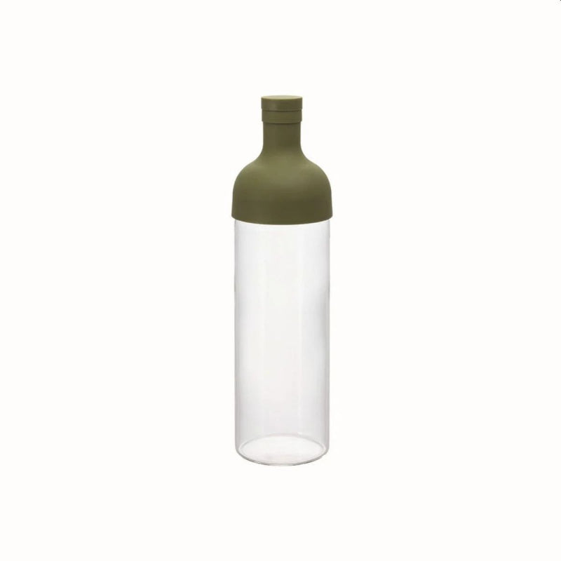 HARIO COLD BREW TEA FILTER IN BOTTLE OLIVE GREEN - 750ML