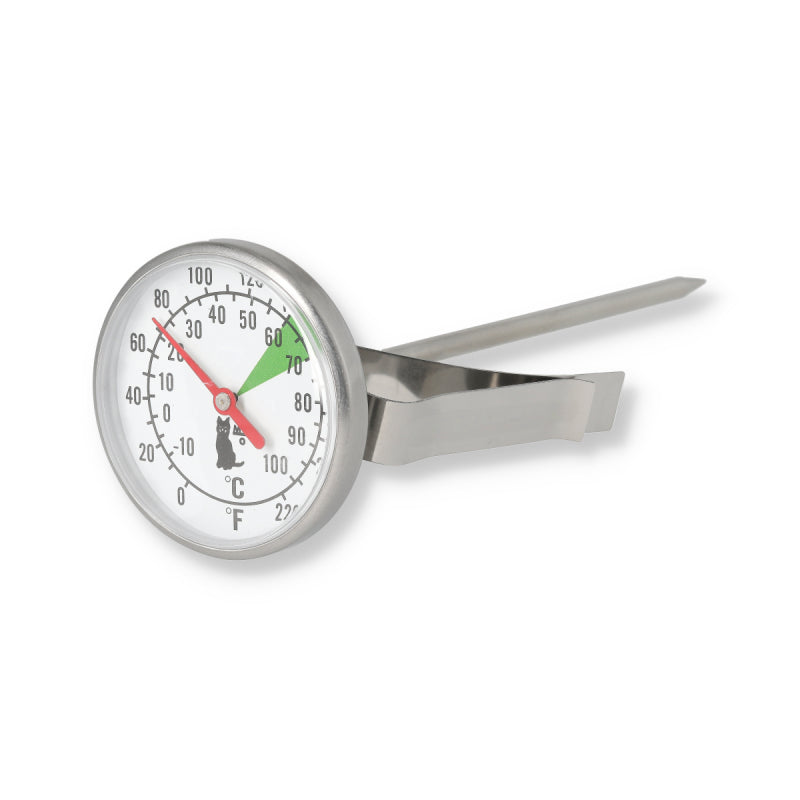 MOTTA DUAL DIAL FROTHING THERMOMETER WITH OPTIMUM FROTH ZONE MARKINGS