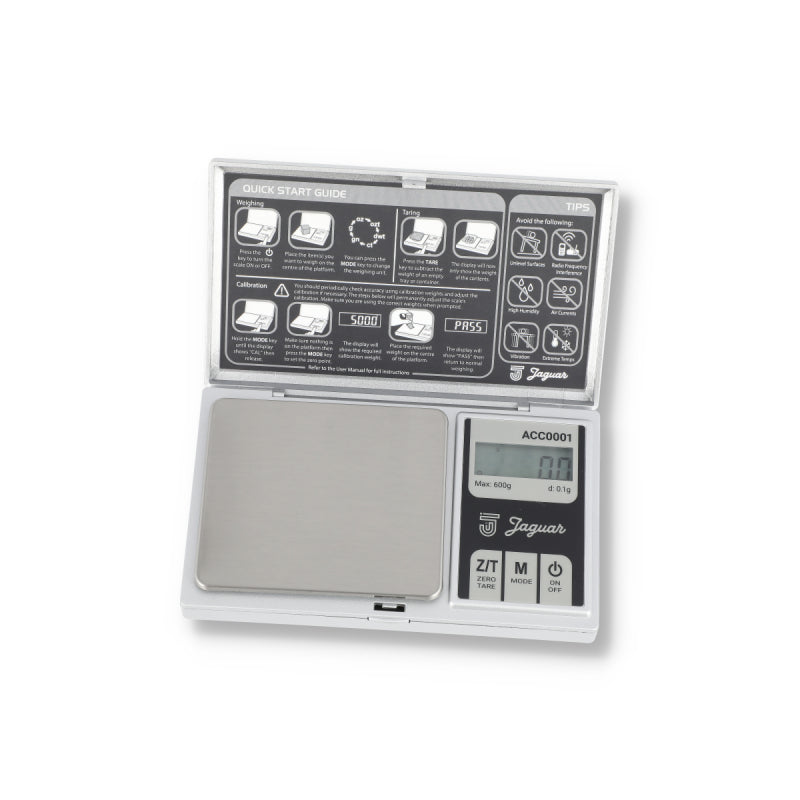 JAGUAR SCALE 600 X 0.1G WITH EXTRA LARGE TRAY ACC0001
