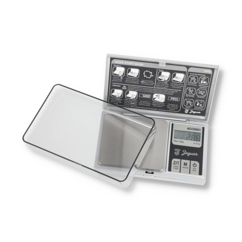 JAGUAR SCALE 600 X 0.1G WITH EXTRA LARGE TRAY ACC0001