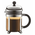 BODUM CHAMBORD COFFEE MAKER 4 CUP 0.5L/17OZ - GLASS, MIRROR FINISH S/S LID