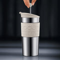 BODUM VACUUM TRAVEL PRESS SET COFFEE MAKER, 0.35 L, 12 OZ - S/S